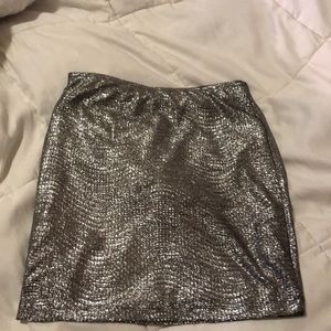 Silver chrome skirt